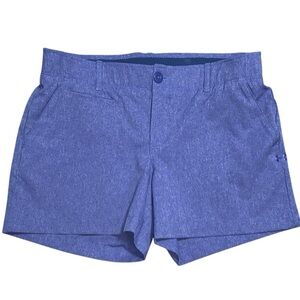 Women's Under Armour heat gear fitted 4” shorts golf shorts with pockets size 6